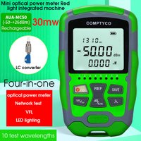 Compteur de puissance optique 4 en 1 AUA-MC50 1/10/15/30/50MW, localisateur visuel de défauts, Test de câbles réseau, testeur de fibres optiques VFL -50 ~ + 26dBm