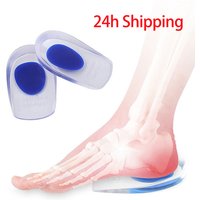 2Pcs Silicone Heel Pads Plantar Fasciitis Man Heel Spur Silicone Gel Heel Cups Heel Pain Heel For Shoes Foot Silicone Foot Pad