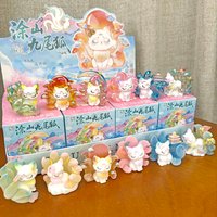12Pcs/Set Hot Tushan Kawaii Nine Tailed Fox Small Blind Box Resin China-Chic Tabletop Decoration Collect Toys Girl Birthday Gift