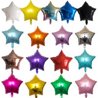 10pcs 18inch Gold Silver Foil Helium Star Balloon Wedding Decoration Baby Shower Kids Birthday Party Pure Air Globos Supplies
