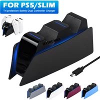 5 COLORS For PS5 Controller Charging Dock Dual Fast Charger Station for PS5 Type-C & PS5 Edge Game Controller w LED Indicator