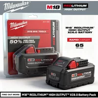 Original Milwaukee M18 XC8.0 18V 5.0Ah lithium battery, compatible with the M18 tool platform 0730-20 21700 cell M18HB8 batter