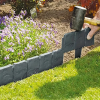 5pcs Foldable Plastic Garden Fence - Landscape Border for Yard, Lawn, Autumn Decor | Easy Install Outdoor Divider for Vegetable