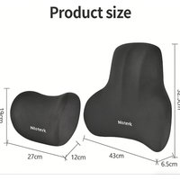 Memory Foam Car Neck Cushion Car Lumbar Support For Car Supplies Universal Neck Pillow Waist Cushion Car Seat Car Accessories
