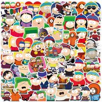 50/100pcs Anime Animation SouthPark Stickers Cartoon Decal Motorcycle Laptop Phone Car Decoration Sticker for Kids Toys
