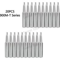 20PCS 900M-T Series Replacement Soldering Iron Pointed Fine Solder Tips Compatible with Hakko Yihua Stations High Performance