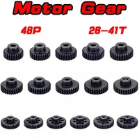 48DP 3.175mm 26T 27T 28T 29T 30T 32t 33T 34T 35T 36T 38T 40T Black Steel Metal Pinion Motor Gear 1/10 RC Model Car Motor Parts