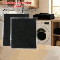 12/20pcs Clothing Brightening Sheets Laundry Black Color Enhancer Sheets For Dark & Black Fabrics Laundry Paper Prevents Fading