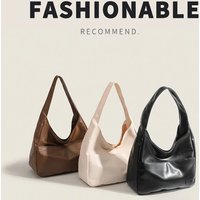 Simple large capacity casual retro shoulder bag, casual commuting fashionable handbag