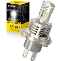 AUXITO 1Pcs Fanles H4 Motorcycle LED Headlight Bulb H4 HB3 LED Moto Light High Low Beam Headlamp Motorbike LED Light 6000K White
