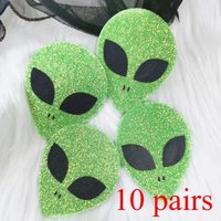10 Pairs Invisible Disposable Breast Patch Clover Alien Women's Breast Lift Tape Chest Stickers Bar Nipple Covers