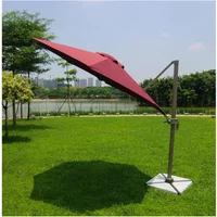 2026 12 FT 3M 8 Ribs Luxury Foldable outdoor yard patio cantilever parasol garden umbrella