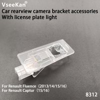 Accesorios Para Auto for Renault Car Rear View Camera Install Bracket License Plate Light Bracket Acrylic Accessories