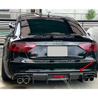 For Carbon Fiber Rear Bumper Diffuser Lip Splitter for Audi A5/S5 2008-2015 not Standard Lip Spoiler Car Accessories
