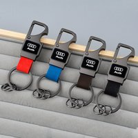 3D Metal Car Key Rings Auto Emblems Keychain for Audi sline A4 B7 B8 B9 A3 8P 8V 8L A5 A6 C6 A7 A8 Q2 Q3 Styling Accessories