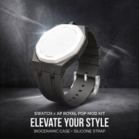 Luxury Modification Kit for Royal Pop Pocket Watch Changer To Wristwatch Ceramic Case+Silicone Strap Band