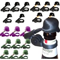 Soldier Salute Beer Bottle Helmet Funny Party Decor Dustproof Beer Helmet Topper Beer Bottle Cap Party Bar decoration supllies