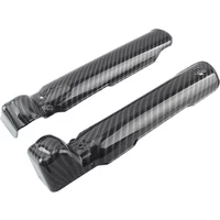 Shock Front Fork Guards Pair for Surron For LightBee Electric Dirt Bike Protective Covers with Carbon Fiber Design PP Plastic