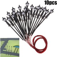 10pcs LED DIY Street Lamp LED Model H0 TT 00 3V Garden Decoration Light Lighting Plastic Sand Table Supporting Landscape