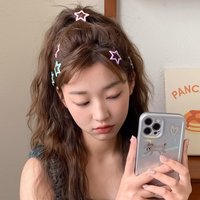1/5/10/50/100pcs Y2K Hair Clips Sweet Cool Dopamine Star Hair Clips Korean Style Trendy Headwear Girls Hair Accessories