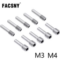 10pcs M3*12mm M4*12mm Set Screw Front/Rear Bumper Pin Screws Middle Axle Bolt for 1/10 RC Crawler SCX10 Car Models