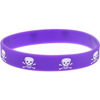 1PC/6PCS Skull Logo Silicone Bangle Unisex Sports Bracelet Party Must-Have Gift Wristband