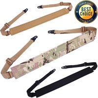 Sangle d'entraînement multifonction, corde à détachement rapide à 2 points, sangle d'épaule réglable pour fusil tactique, accessoire de Combat et de chasse