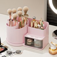 360 ° Rotatable Cosmetic Display Box, Cosmetic Storage Box, Multi-Purpose Cosmetic Organizer, Suitable for Brushes, Nail Polish, Lipsticks, and Art Supplies – Perfect for Bathroom Vanity or Desktop