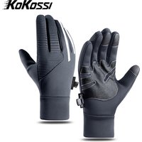 AliExpress NONE KoKossi Winter Thermal Gloves Cycling Non-Slip Touch Screen Bicycle Gloves Polar Fleece Outdoor Hiking Ski Gloves Men Women