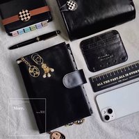 A8 a6 a5 Pocket A7 Rings Planner Cover Pebbled Grain Leather Binder Organizer Notebook Journal with 25mm rings