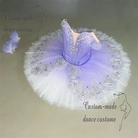 Professional High Quality Ballet Performance Competition Performance Wear Lavender Ballerina Tutu Costumes