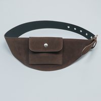 2026 Vintage Irregular Wide Suede PU Leather Waist Packs for Women Brown Camel Hole Buckle Waist Belts Bolsa Feminina Fanny Pack