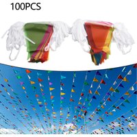 Brand New Practical To Use Triangle Flags Bunting Replacement Taffeta Banner Pennant Easily Cleaned Outdoor Decor