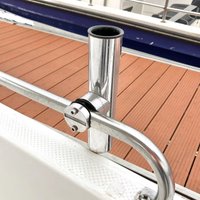 316 Stainless Steel Fishing Rod Holder, Adjustable Universal Boat Rod Pod, Anti-Drop Fishing Rod Tube for Yachts