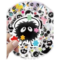AliExpress GOGOTU 50PCS Soot Sprites Stickers Cute Elf Cartoon Sticker DIY Decoration Luggage Laptop Phone Guitar Car Bike Sticker Kids Toys