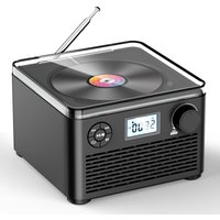 Portable CD Player with Speakers and Bluetooth: Rechargeable CD Boombox with FM Radio-plays CD/MP3 disc/USB/TF