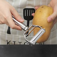 Multifunctional Stainless Steel Kitchen Peeler Fruit Vegetable Potato Carrot Cucumber Grater Julienne Durable Vegetable Slicer