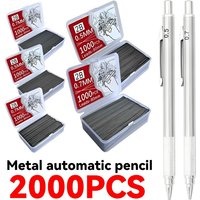 Mechanical Pencil with Lead Refills Set Large Capacity Replaceable Pencil Refill 0.5/0.7mm Mechanical Pencil Core Office School
