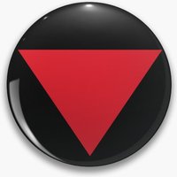 Inverted Red Triangle Soft Button Pin Lover Cute Badge Clothes Fashion Creative Decor Women Cartoon Brooch Lapel Pin Jewelry