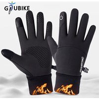 AliExpress GTUBIKE Winter Warm Full Fingers Waterproof Cycling Outdoor Sports Running Motorcycle Ski Touch Screen Fleece Gloves