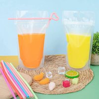 Juice Coffee Drink Seal Kitchen Vertical Liquid Bags Wholesale Disposable Water Bags Reusable with Handle For Party Outdoor