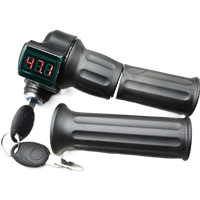AliExpress TOXIAO 0V-99V Electric Bicycle Speed Control Throttle Handle with Digital Display Lock Twist Throttle Handle Accelerator for Scooter