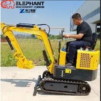 High Quality 1 Ton Mini Crawler Excavator Hydraulic Small Digger Excavators For Construction