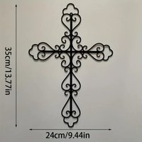 HelloYoung Metal Cross Wall Art Religious Home Decor Christian Gift