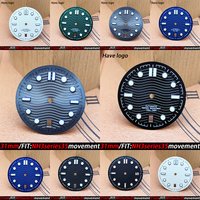 31mm Watch Dial accessories High quality calendar luminous dial for NH35 movement watch replacement parts