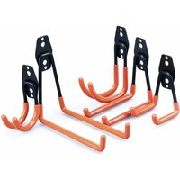 AliExpress NONE Heavy Duty Metal Hook Garage Organizer Wall Mount Bicycle Hanger Hooks Wall Mount Anti-slip Storage for Ladders Garden Tool