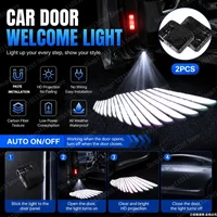 Wireless Angel Wings Car Door LED Lights, Carbon Fiber Style Welcome Projector Lamps, Waterproof for All Cars