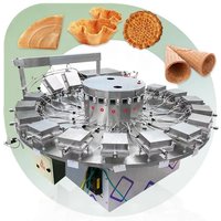 Customized Semi Automatic Stroopwafel Line Cone Waffle Wooden Wafer Biscuit Stick Manufacturing Machinery