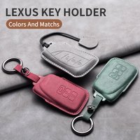 Leather Car Key Cover Case Shell Fob For Lexus NX IS RX ES GX LX LS UX GS 200 260 300 350 NX200 NX300 RX350 ES300 Accessories