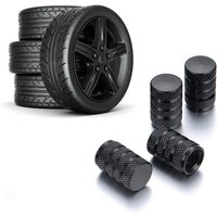 4PCS High-Quality Aluminum Valve Stem Caps - Universal Fit for Car/Truck Wheels - Rustproof Tire Air Valve Dust Covers